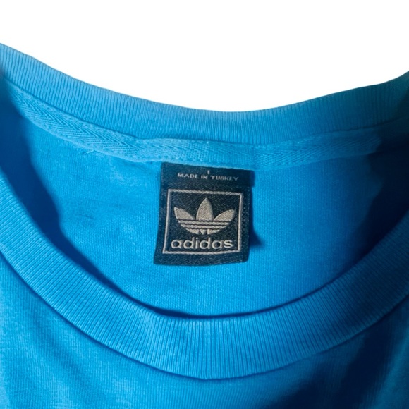 Adidas Originals Three Stripes Triangle Pixel Tee Sz Lg Trefoil Classics VTG 09 - Picture 6 of 12